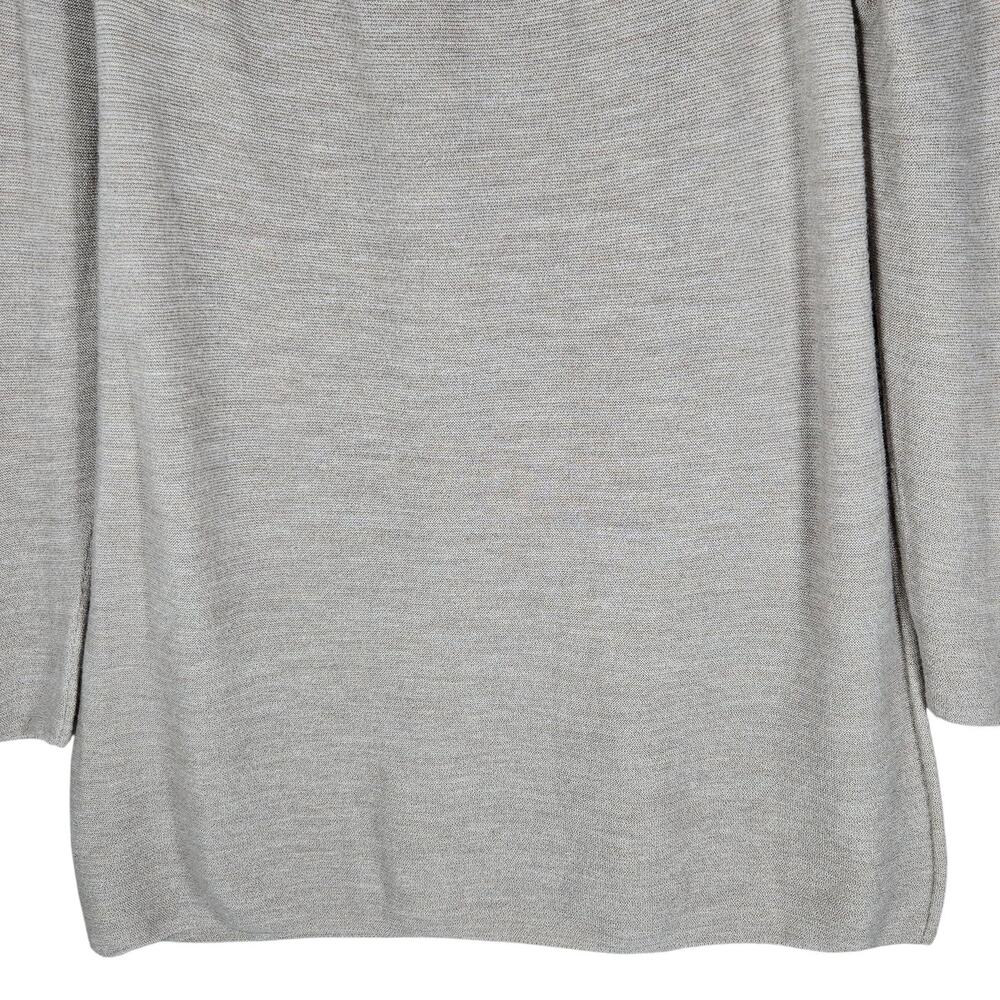 J Jill Sweater Womens Medium Taupe Merino Wool Long Sleeve Tunic Pullover Knit - Picture 8 of 8